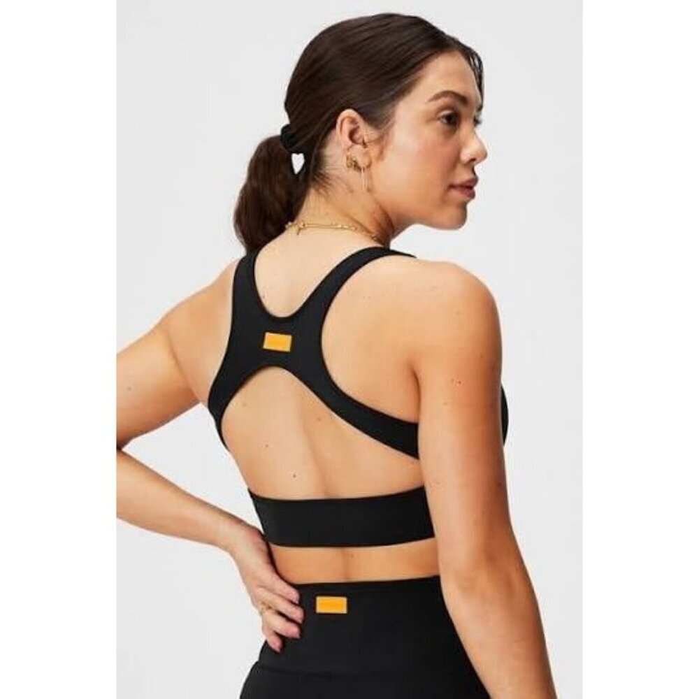 Fabletics Sporty Racerback Swim Tank Top XS Black NEW NWT Athletic